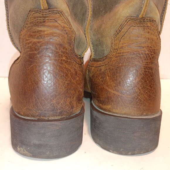 ARIAT "Rambler" Men's Size 11D Pull-on Western Boot Square Toe Brown Leather - Picture 11 of 14